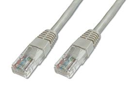 Kabel RJ45/RJ45  1 m    Patchcord  Kategoria 5e  Szary