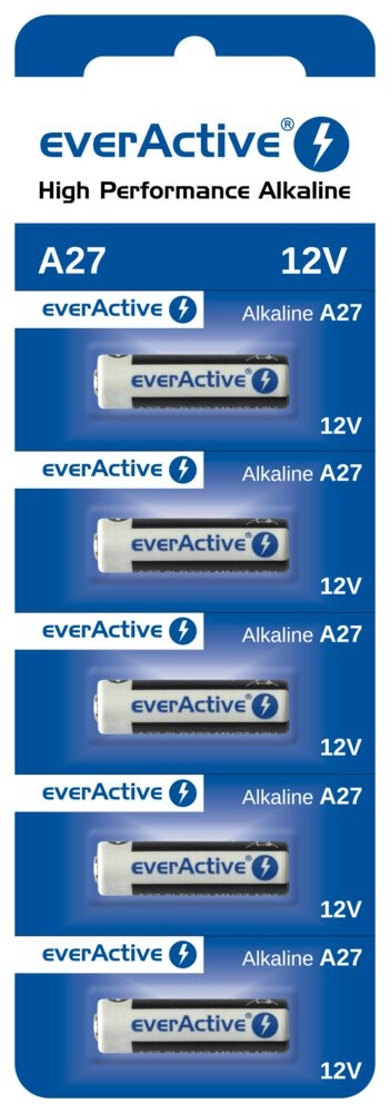 Bateria MN27 5 szt. everActive (27A, CA22, EL-812, EL812, G27A, GP27A, L828, V27A)