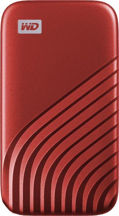 SSD USB 3.2 Type-C USB A  1TB  WD My Passport  Czerwony