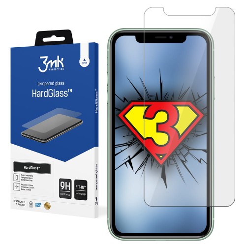 Szkło ochronne do iPhone 11  3MK HardGlass