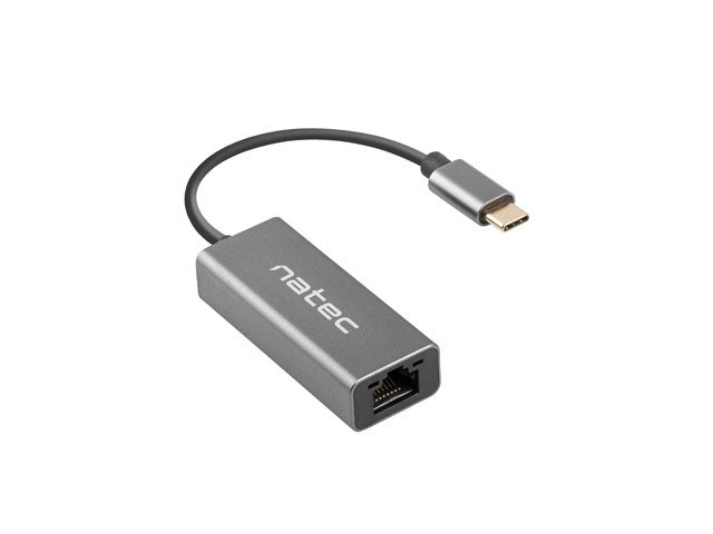 Karta sieciowa USB-C LAN Gigabit Ethernet 10/100/1000 Mb/s RJ45  Natec Cricket