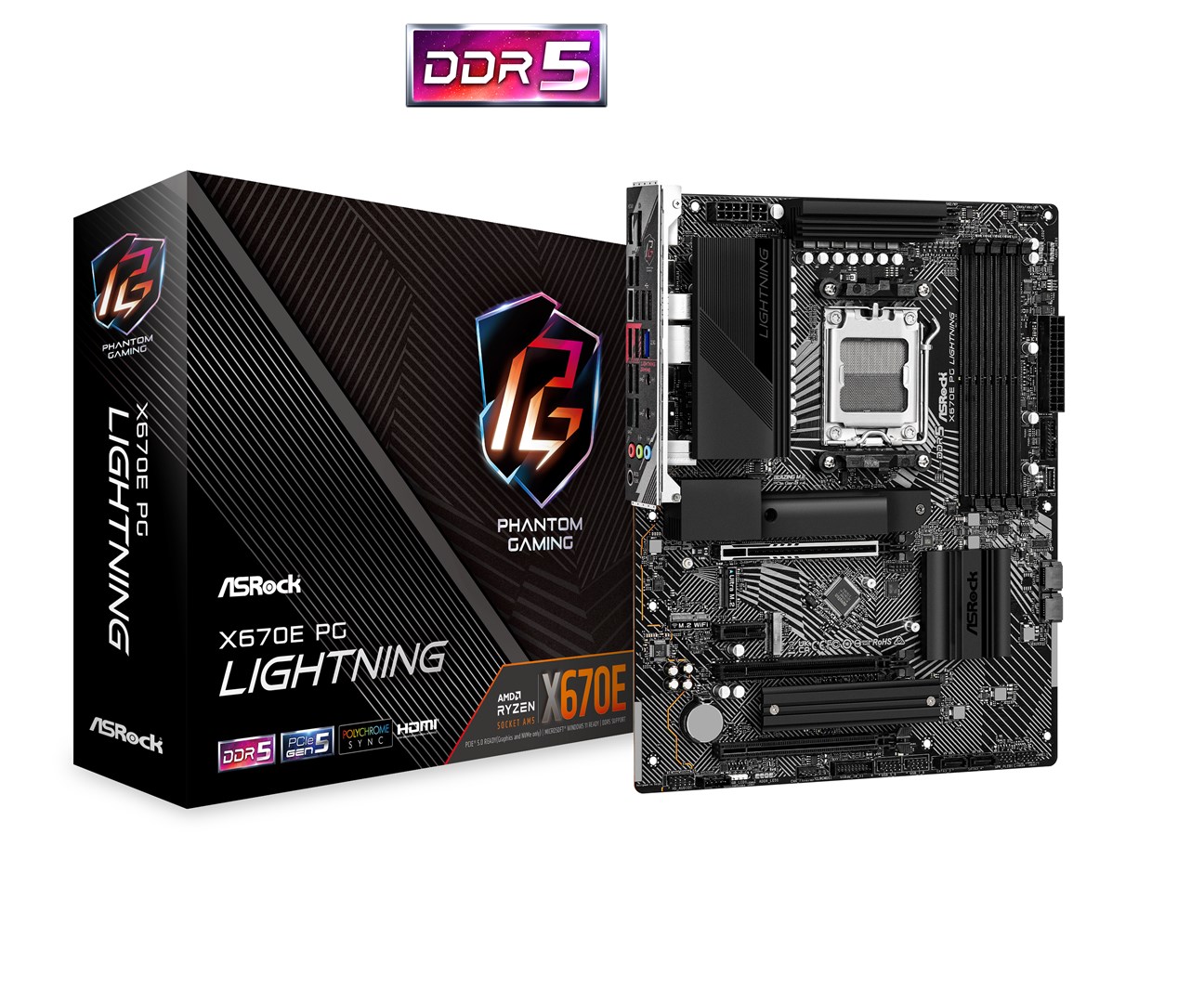 Płyta Socket AM5  ASRock X670E PG Lightning
