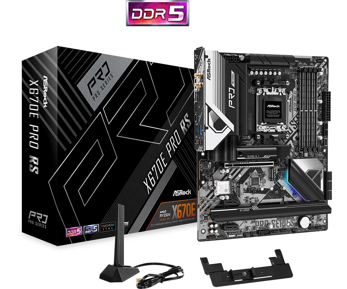 Płyta Socket AM5  ASRock X670E PRO RS