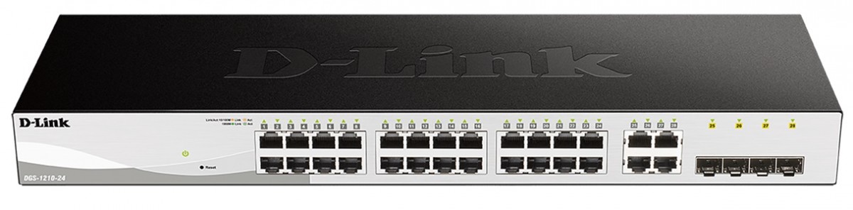 Switch D-Link DGS-1210-24  24-port 10/100/1000 Gigabit + 4 Combo 1000BaseT/SFP