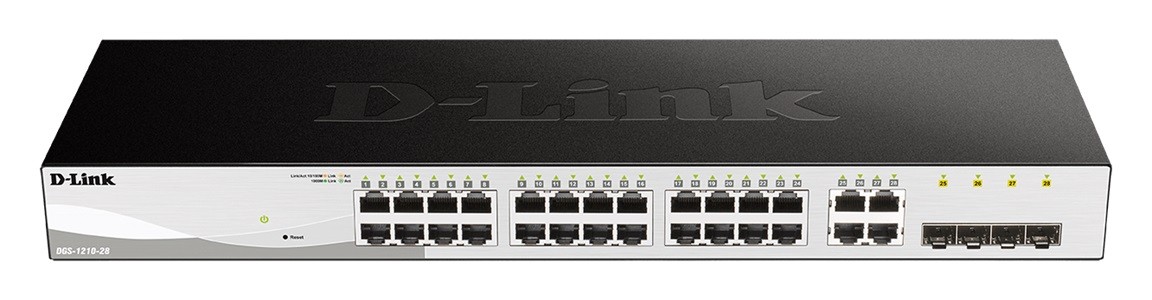 Switch D-Link DGS-1210-28  28-port 10/100/1000 Gigabit + 4 Combo 1000BaseT/SFP