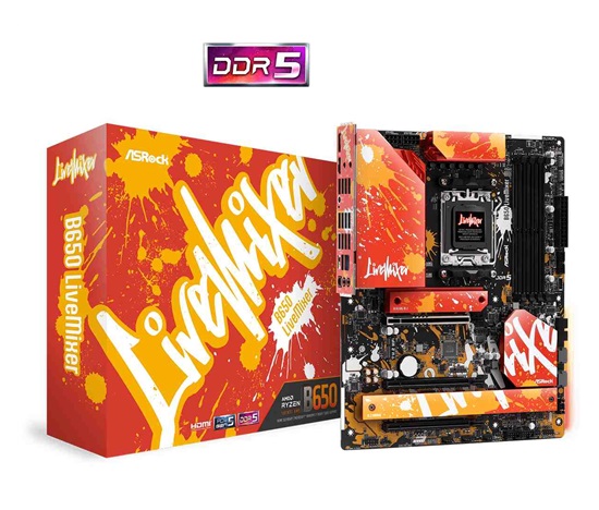 Płyta Socket AM5  ASRock B650 LiveMixer