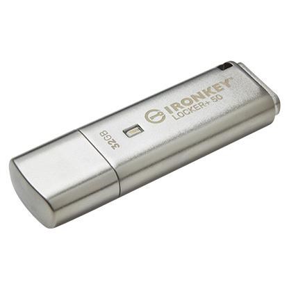 Flashdrive   32GB USB 3.2 Kingston IronKey Locker+ 50 AES
