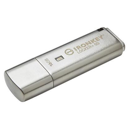 Flashdrive   16GB USB 3.2 Kingston IronKey Locker+ 50 AES