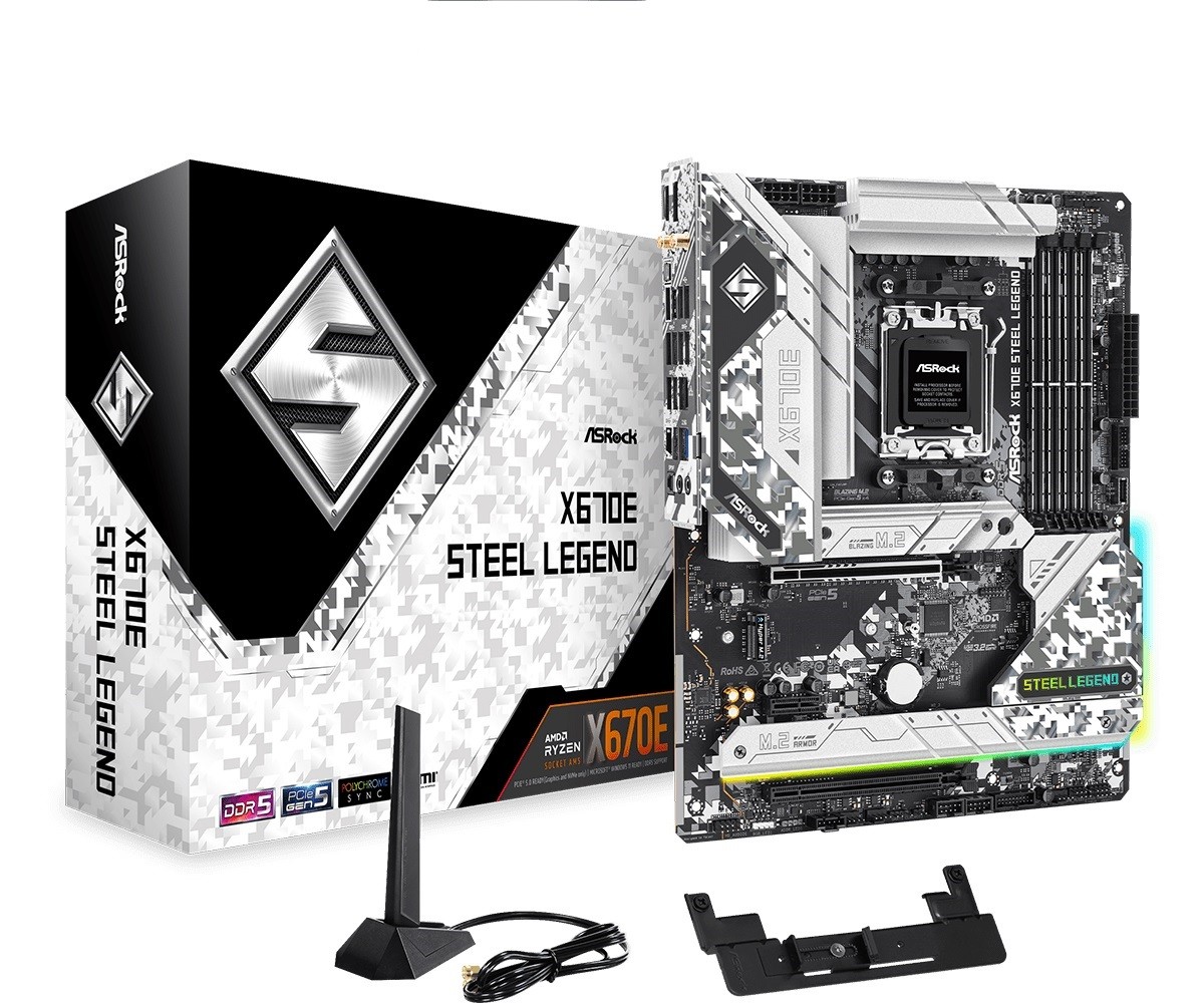 Płyta Socket AM5  ASRock X670E STEEL LEGEND