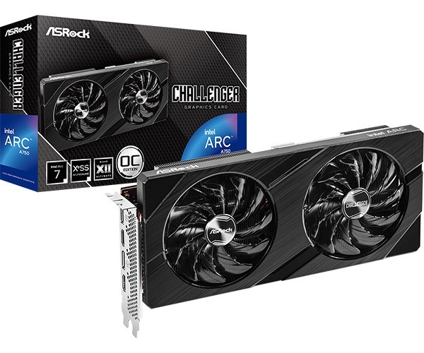 Intel Arc A750  8GB  ASRock  Challenger D OC