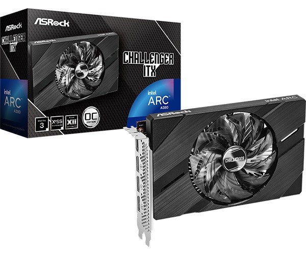 Intel Arc A380  6GB  ASRock  Challenger ITX