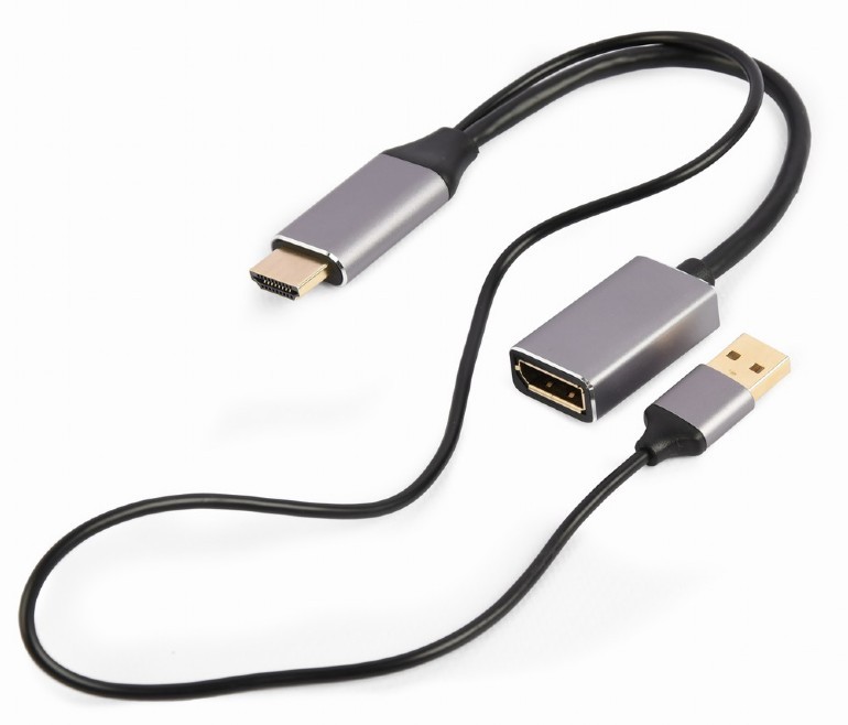 Adapter HDMI męski na Displayport żeński  Aktywny 4K 60Hz  Gembird