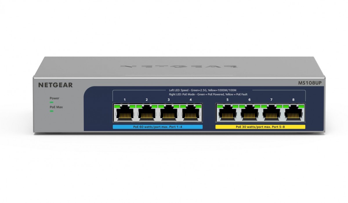 Switch Netgear MS108UP  8x2.5GE PoE++