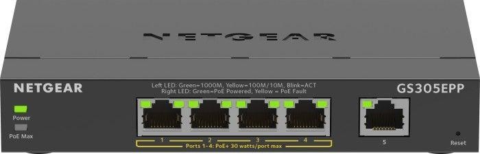 Switch Netgear GS305EPP  5-Port Gigabit  4xPoE+