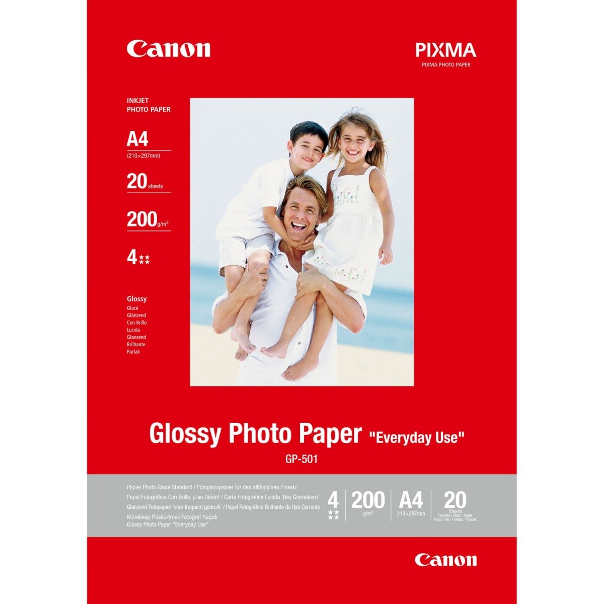 Papier Canon A4 200g Photo Paper Glossy GP501  20 szt.