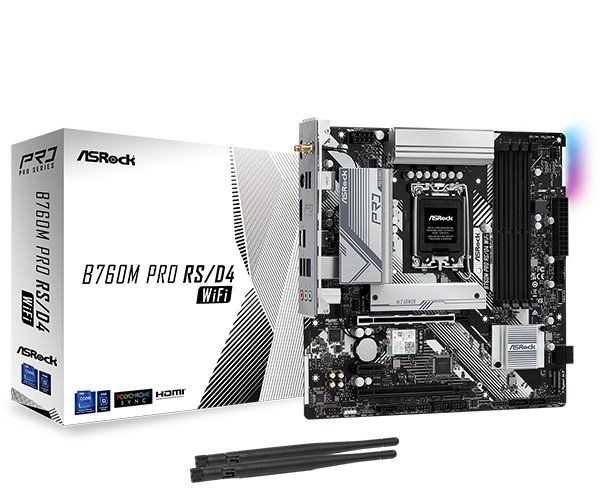 Płyta Socket LGA1700  ASRock B760M PRO RS/D4 WIFI