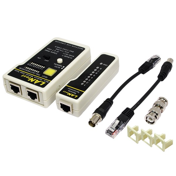 Tester okablowania  RJ45, RJ11, RJ12, BNC  LogiLink