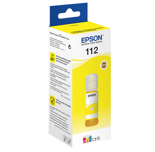 Tusz Epson 112  Yellow  EcoTank  6000 str.