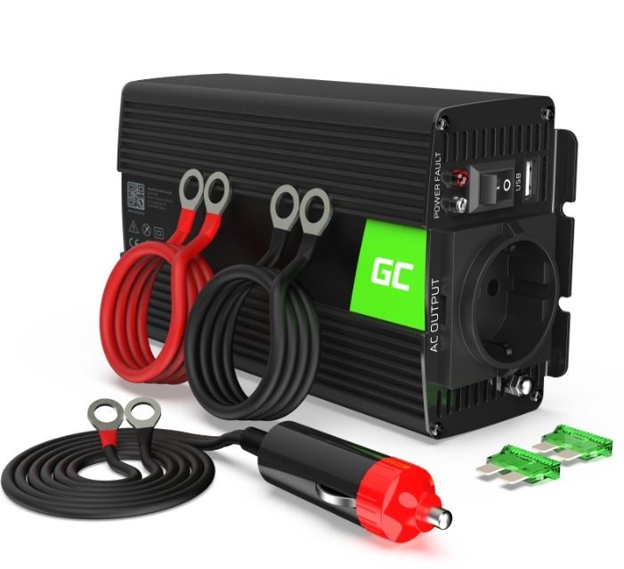 Przetwornica Green Cell  12V/230V  500W/1000W