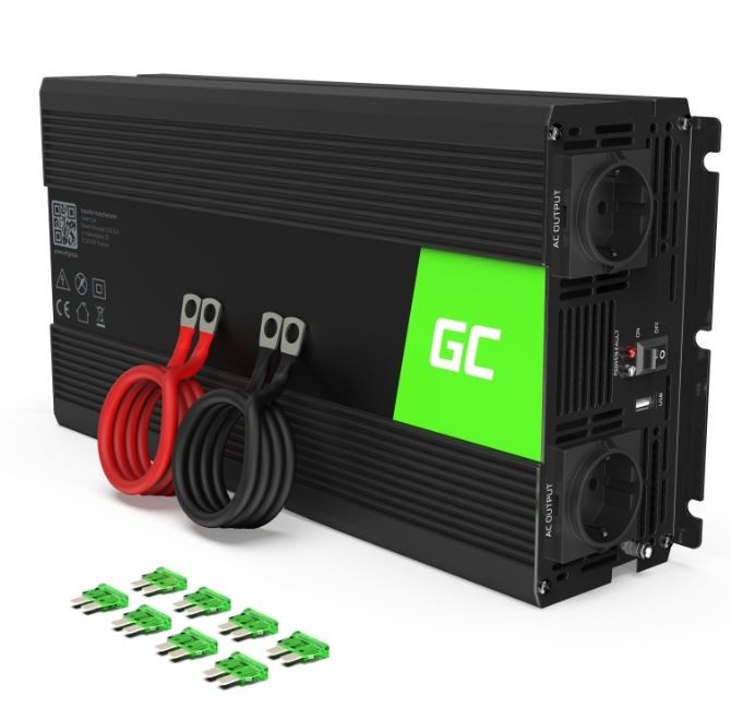 Przetwornica Green Cell  24V/230V 1500W/3000W