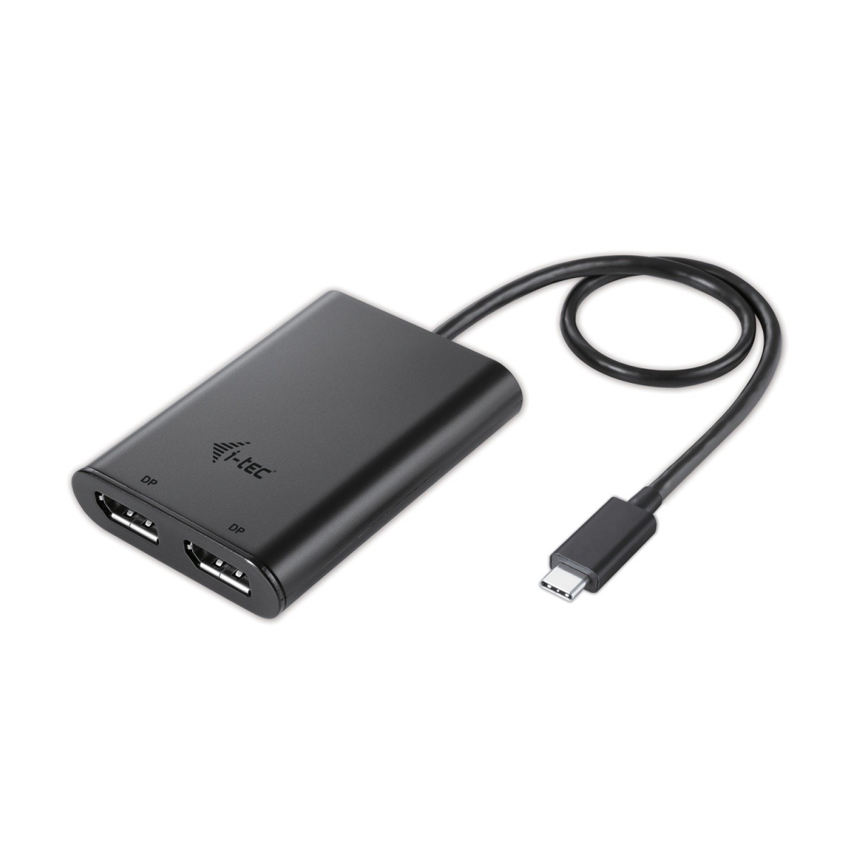 Adapter USB Type-C męski na 2 x DisplayPort żeński  4K 60Hz  i-tec