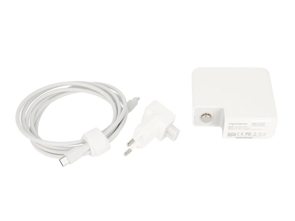 Zasilacz sieciowy do laptopa USB Type-C 100W  Biały