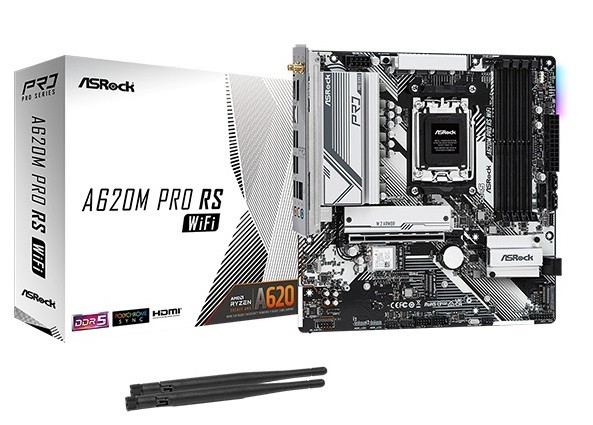 Płyta Socket AM5  ASRock A620M PRO RS WIFI