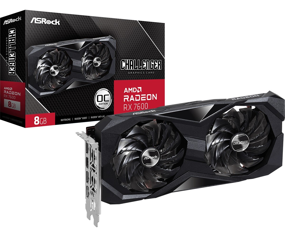 Radeon RX 7600  8GB  ASRock  Challenger OC