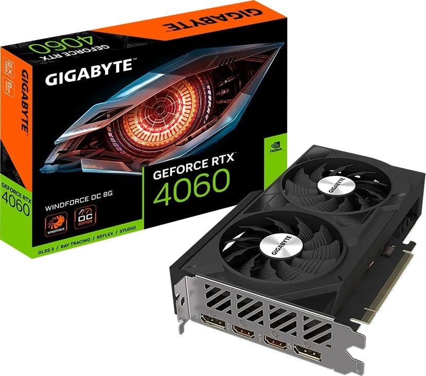 GeForce RTX 4060  8GB  Gigabyte  Windforce OC