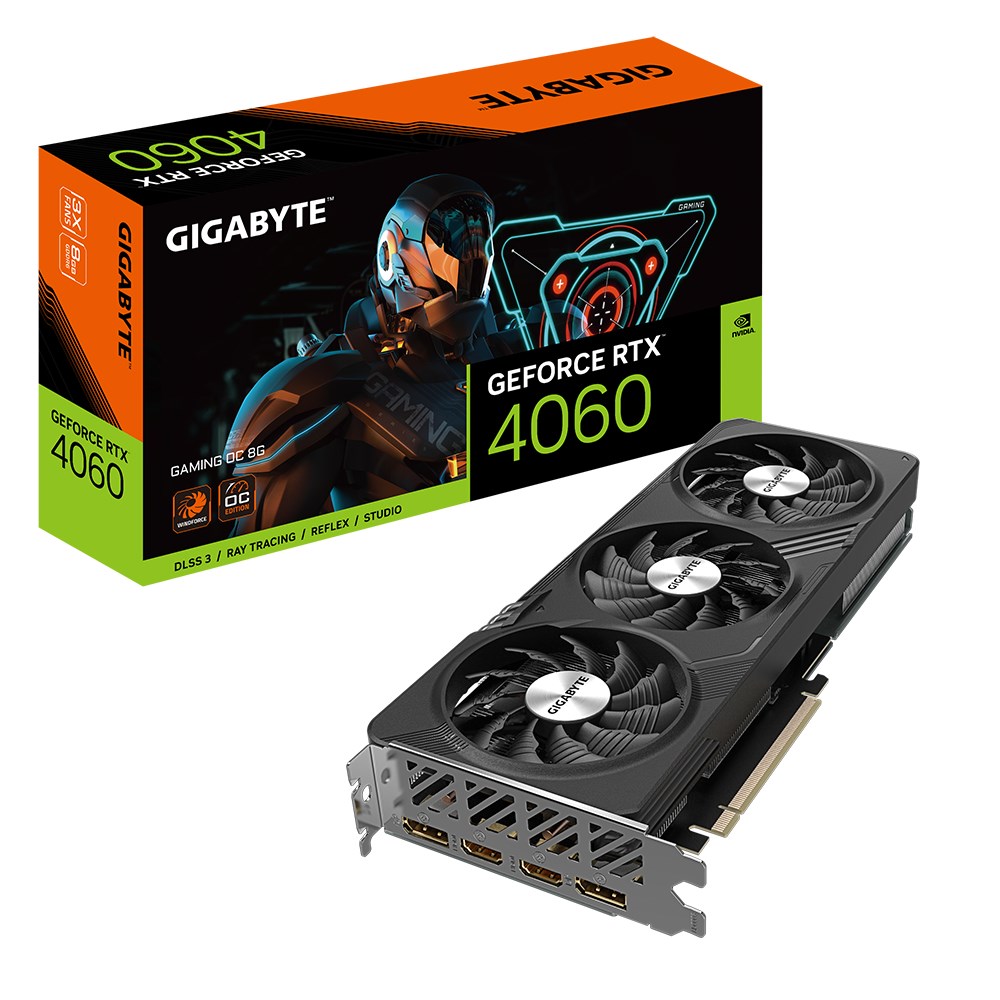 GeForce RTX 4060  8GB  Gigabyte  Gaming OC