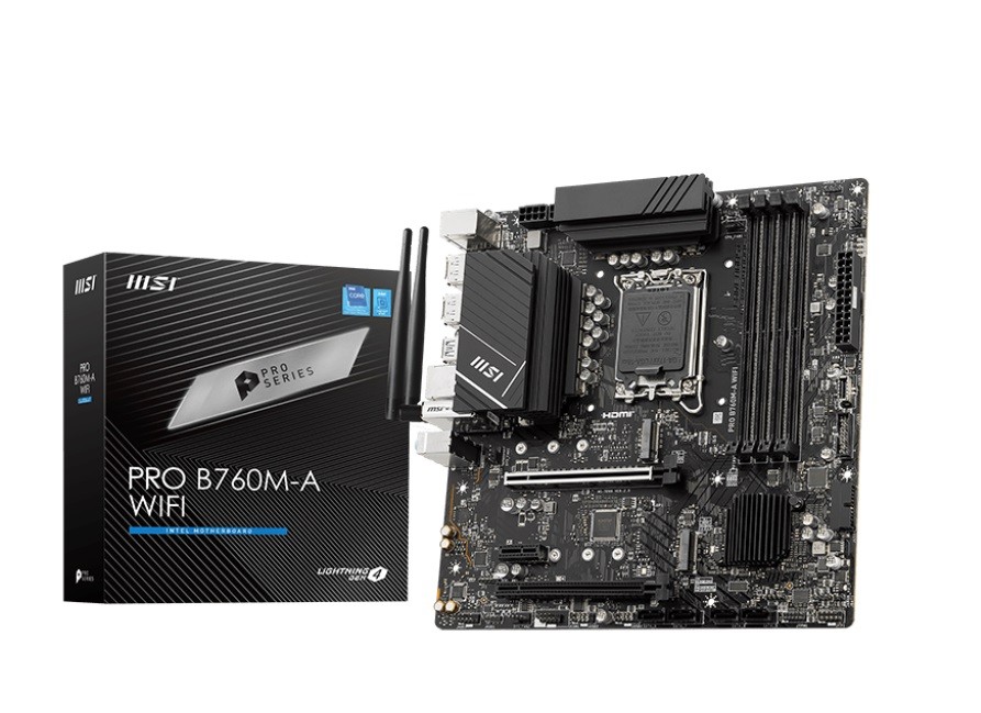 Płyta Socket LGA1700  MSI PRO B760M-A WIFI