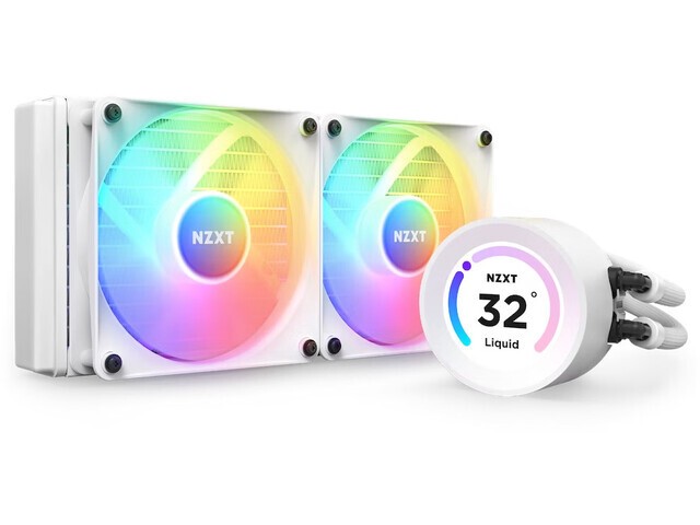 Chłodzenie wodne NZXT Kraken Elite 240 RGB LCD  White