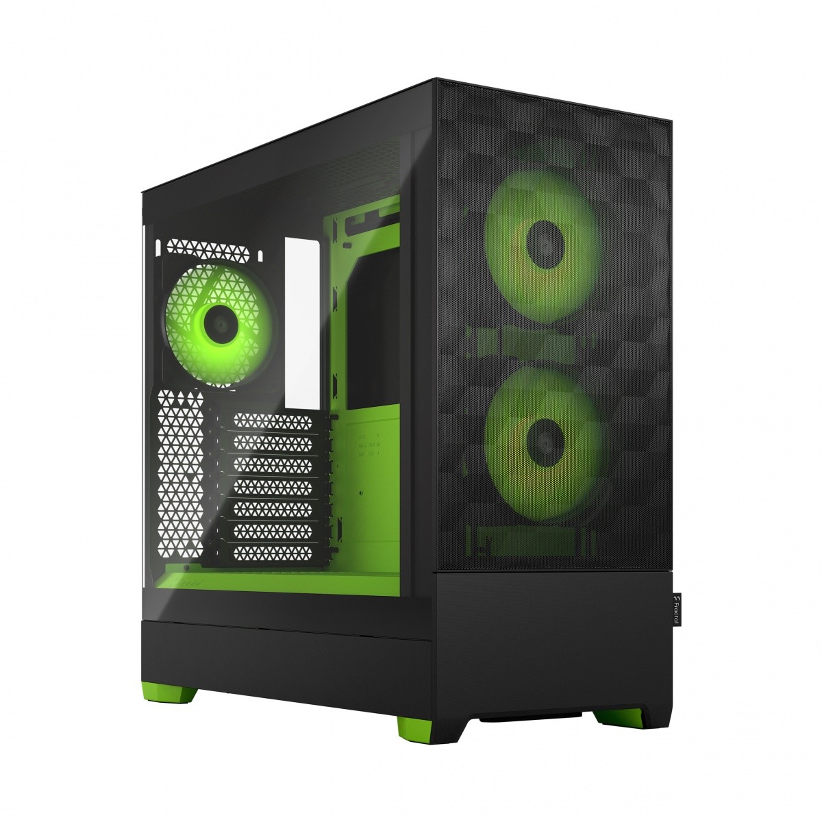 Obudowa Fractal Design Pop Air TG Clear Tint RGB  Zielona