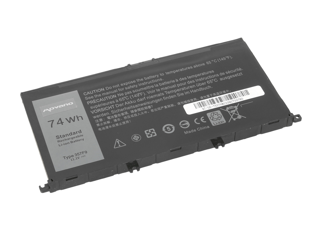 Bateria do laptopa Dell Inspiron 15 5576; 7557  11.4 V  6600 mAh