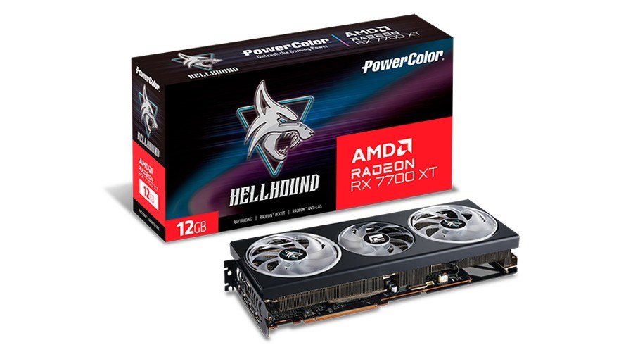 Radeon RX 7700 XT  12GB  PowerColor  Hellhound OC