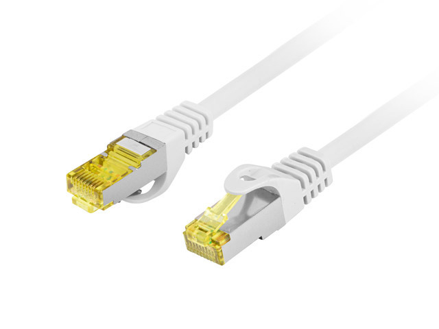 Kabel RJ45/RJ45  3 m    Patchcord  Kategoria 6a  Szary  Lanberg  S/FTP