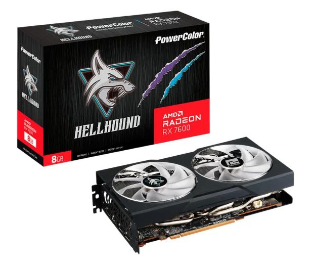 Radeon RX 7600  8GB  PowerColor  Hellhound