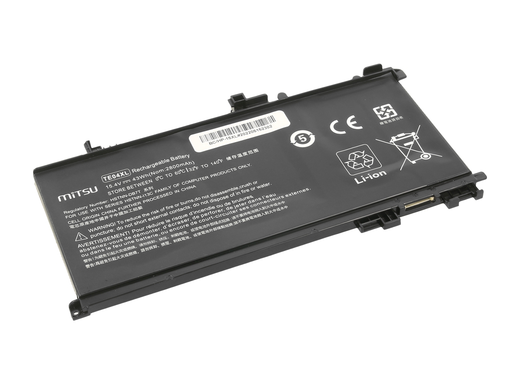 Bateria do laptopa HP Omen 15; Pavilion 15  15.4 V  2800mAh