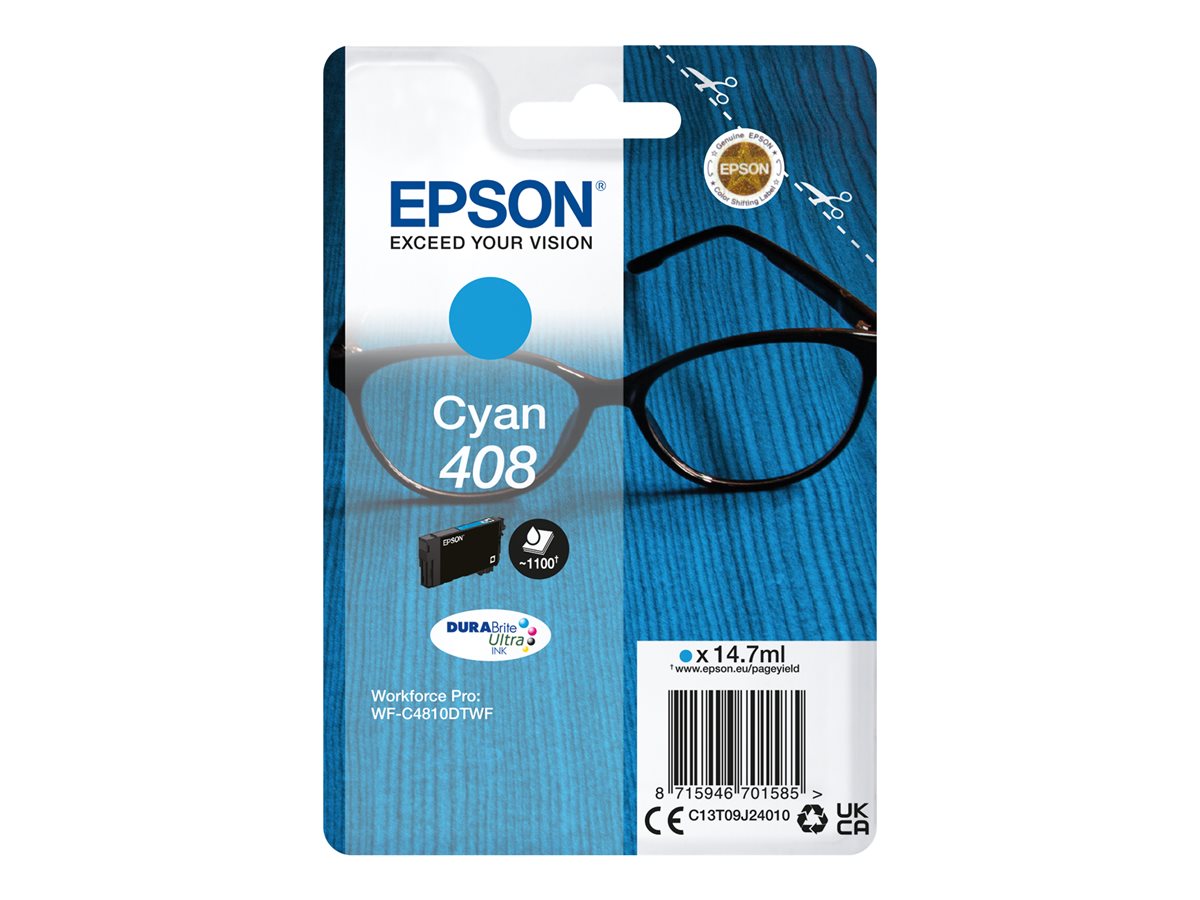 Tusz Epson 408  Cyan  1100 str.