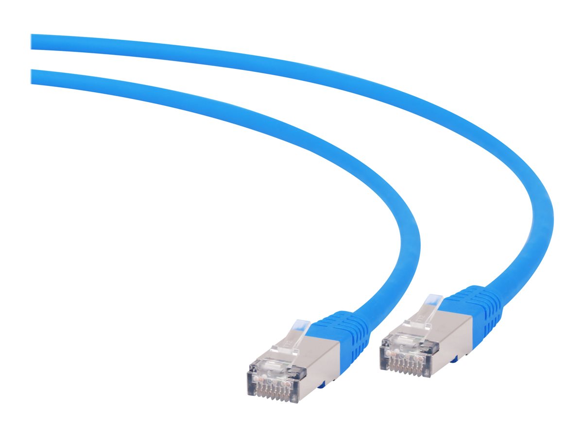 Kabel RJ45/RJ45 30 m    Patchcord  Kategoria 6a  Niebieski  Gembird S/FTP