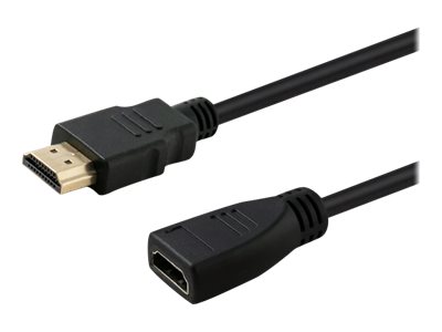 Kabel przedłużacz HDMI męski na HDMI żeński  v2.0  1.0m  Savio
