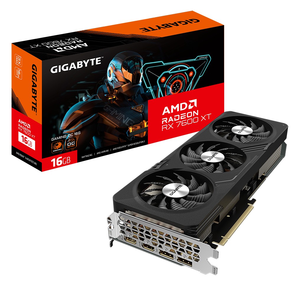 Radeon RX 7600 XT  16GB  Gigabyte  Gaming OC