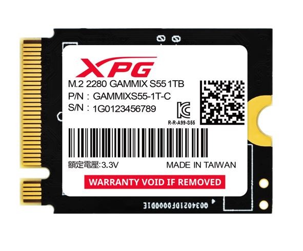SSD M.2 NVMe PCIe Gen.4  1TB  Adata XPG GAMMIX S55 2230