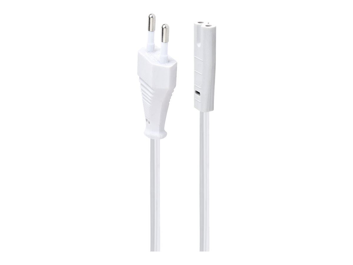 Kabel zasilający do laptopa  2 - pinowy  1.8 m  Gembird  Biały