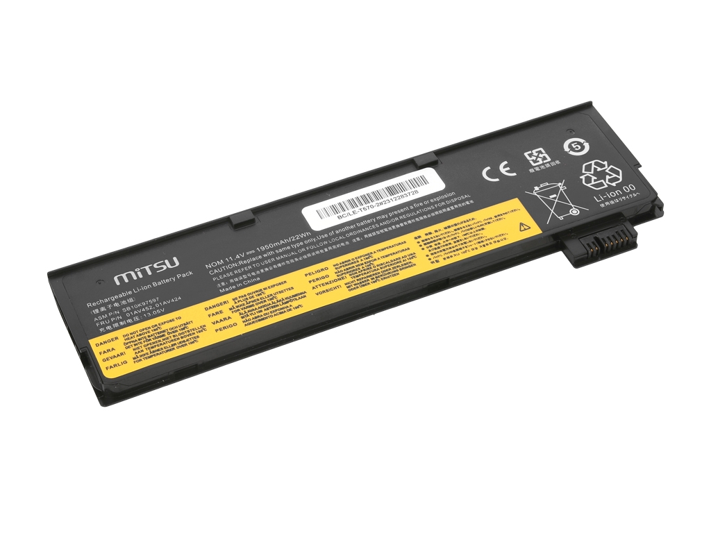 Bateria do laptopa Lenovo ThinkPad A475, T570  11.1 V  1950 mAh