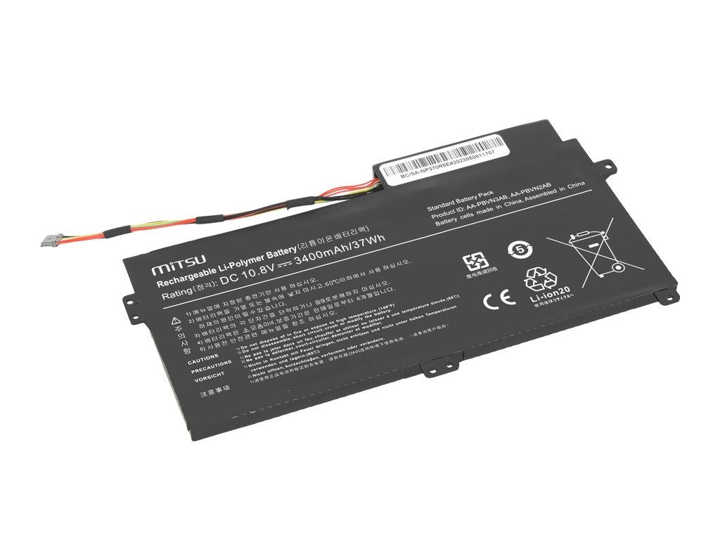 Bateria do laptopa Samsung NP370R5E; NP450R5E; NP510R5E  10.8V  3400 mAh