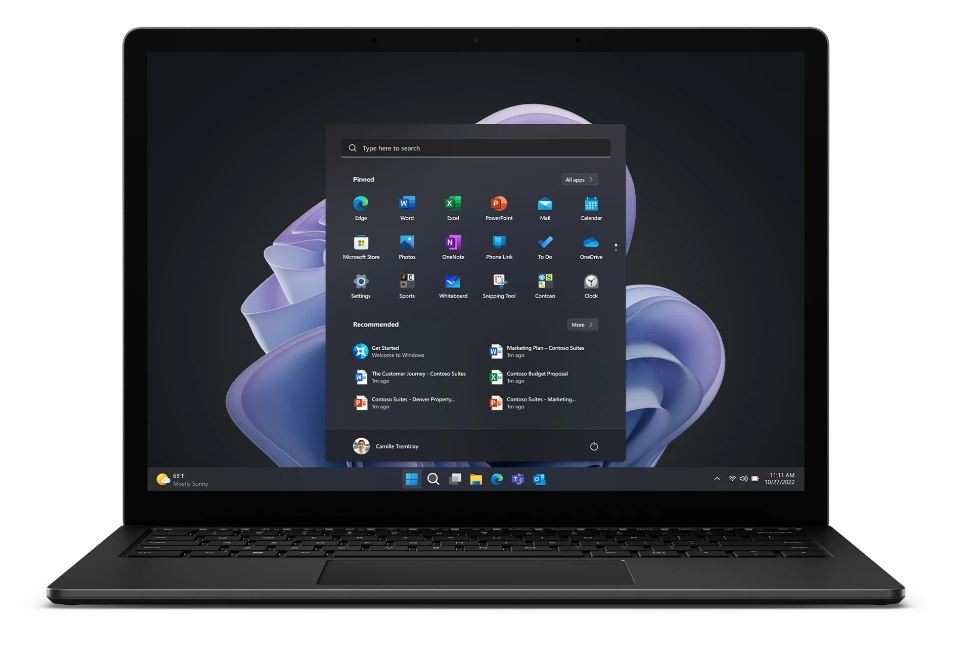 Laptop Microsoft Surface Laptop 5  13,5"  Core i5 1245U 16GB 256GB SSD MS Windows 11 Professional  Black