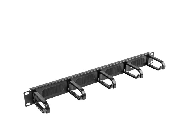 Organizer kabli 19'' 1U Typ B czarny  Lanberg
