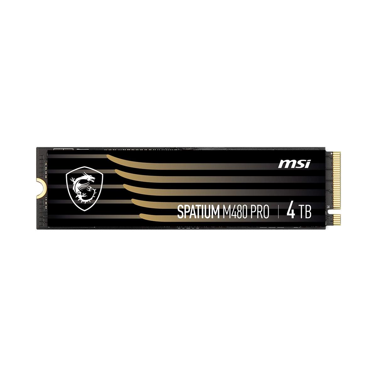 SSD M.2 NVMe PCIe Gen.4  4TB  MSI Spatium M480 Pro