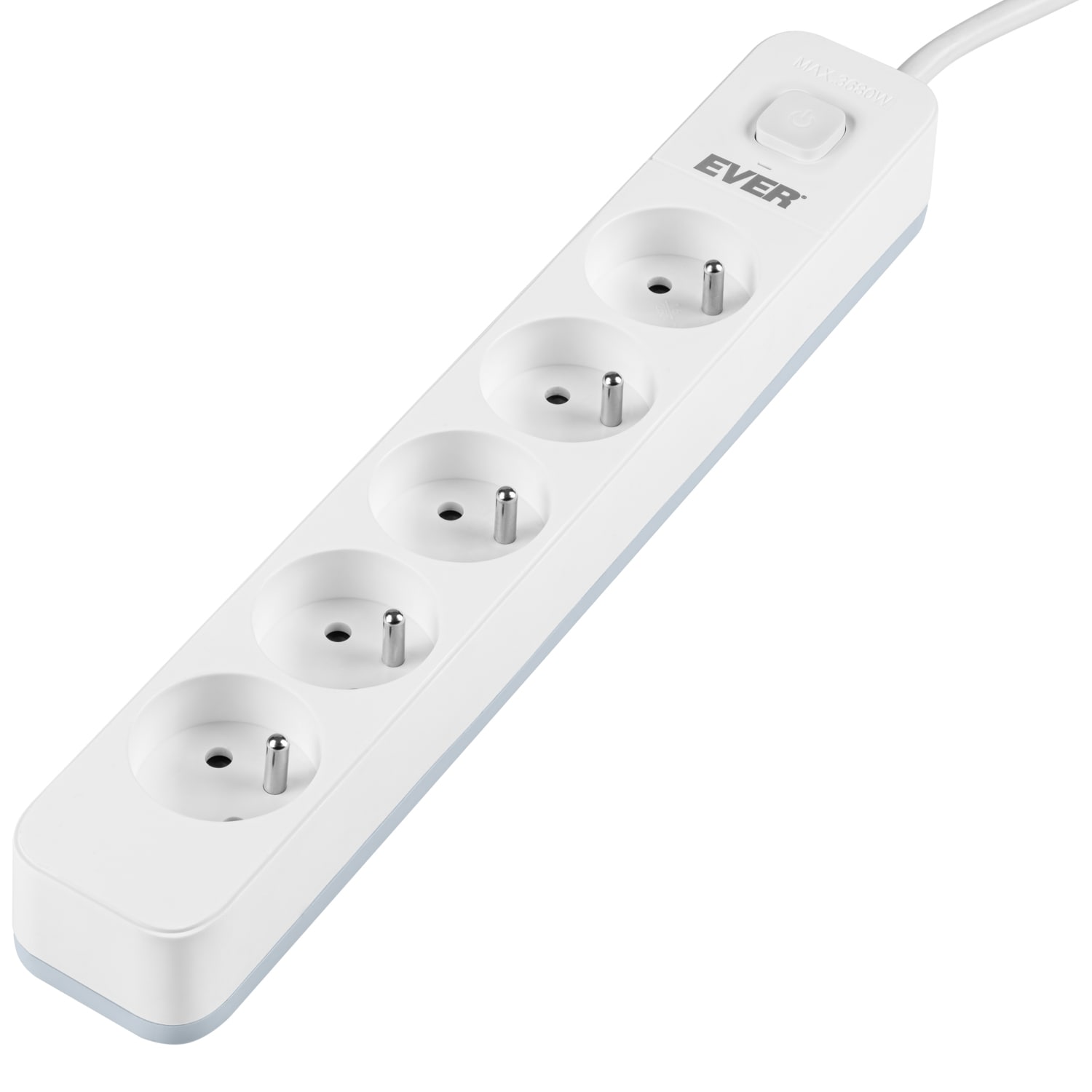 Listwa zasilająca Ever Protect 5PL  5 gniazd  3.0m  biała